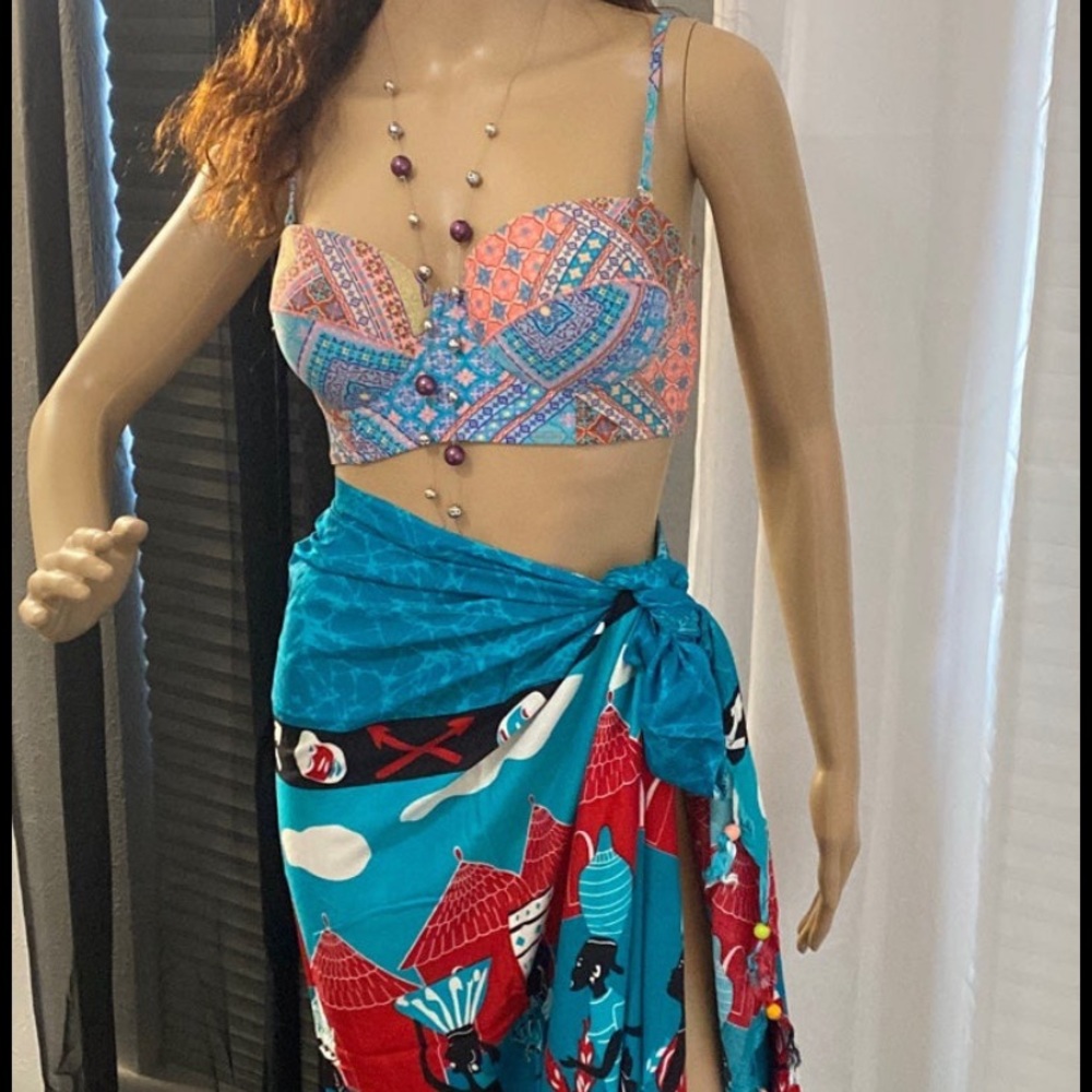African print cover up wrap !
